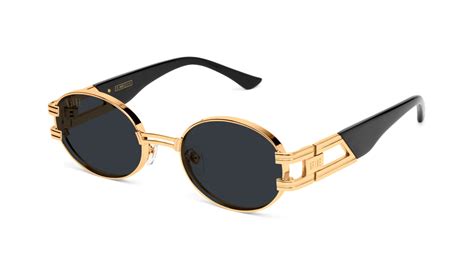 9five glasses - 9FIVE 40 Gold Sunglasses. €215,00.
